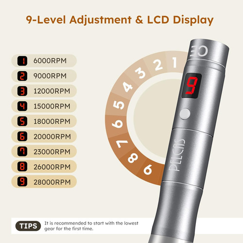 Pelcas speed microneedling - 9-speed,